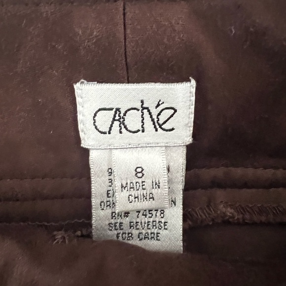 7 for $30 CACHE Gold Trimmed Capri Pants - Picture 6 of 8